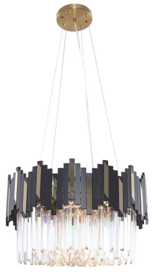 Zuma Line 2200018M - Żyrandol na lince ROTTA 6xE14/40W/230V czarny/złoty