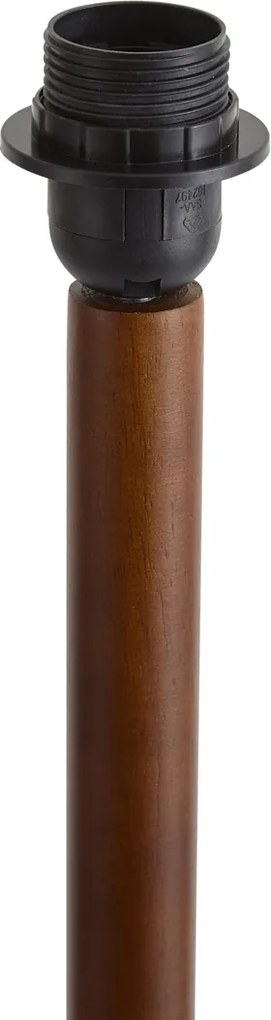 Lampa podłogowa Japandi drewno orzechowe bez klosza 133 cm - Mels