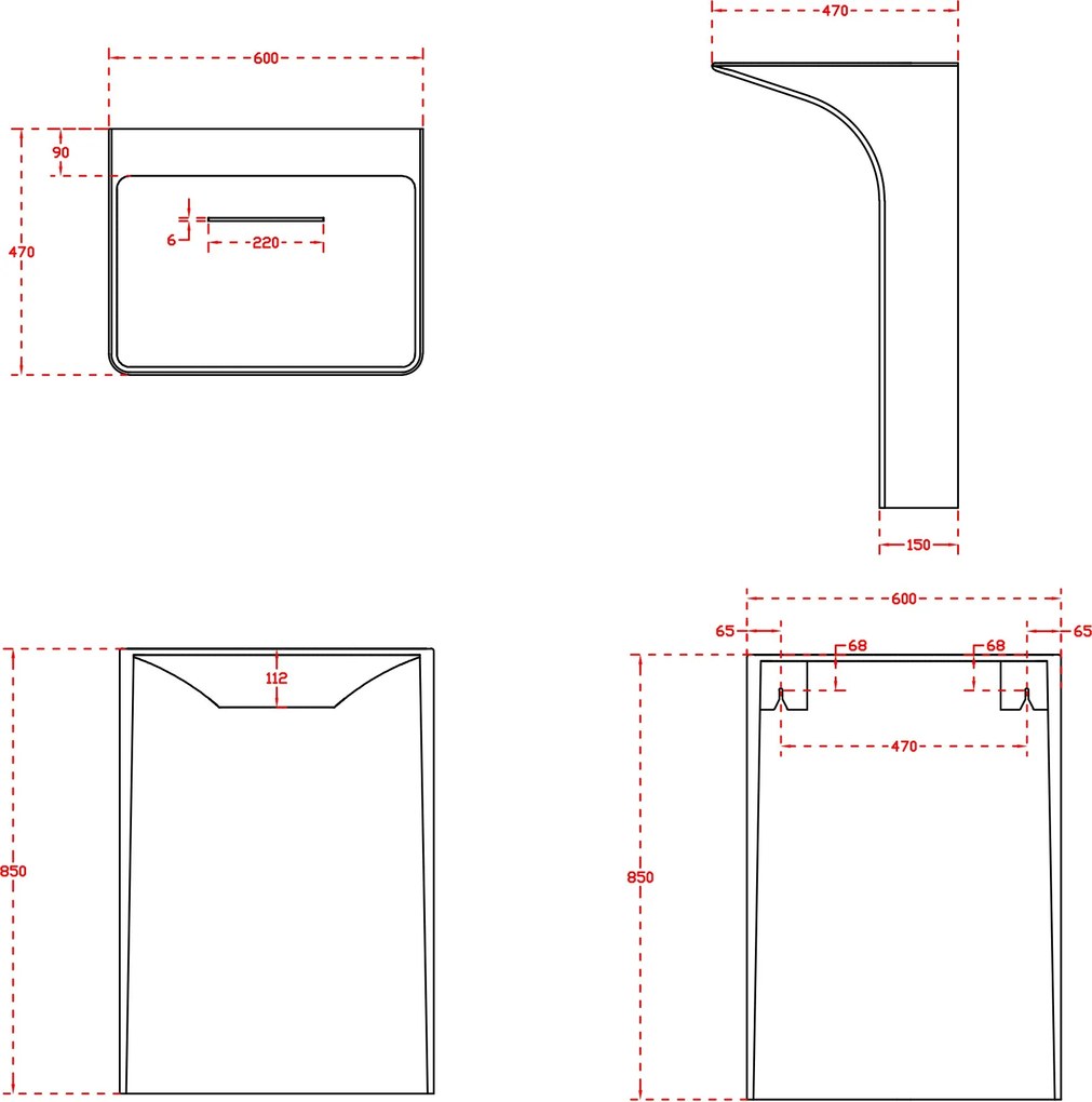 Umywalka stojąca TWZ29