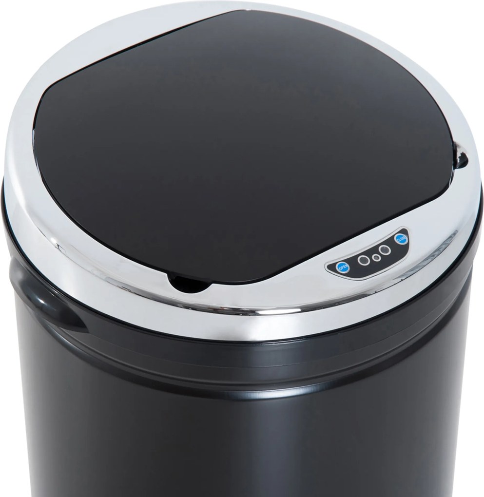 HOMCOM 42L Kosz na śmieci z czujnikiem, Automatyczny Kosz na Odpadki, Nierdzewny Kosz do Kuchni z Sensorem Podczerwieni, dla Kuchni, Jadalni