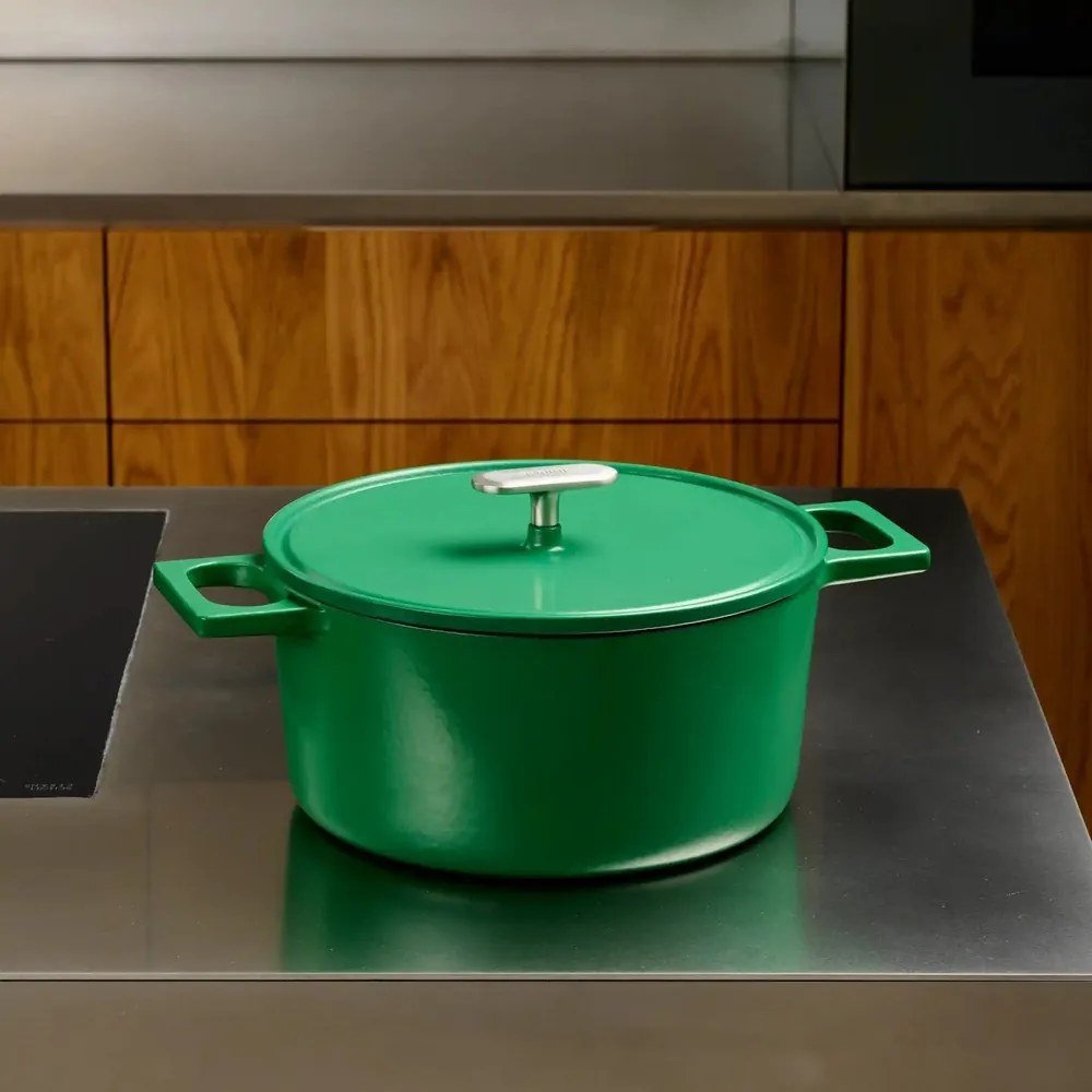 Garnek żeliwny z pokrywką odpowiedni na indukcję 5,5 l Mattia 3.0 – FABINI