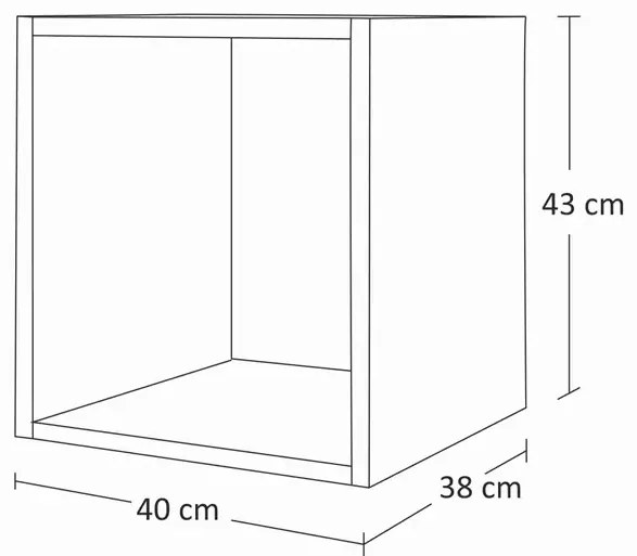 Meblościanka modułowa czarny połysk B1-C77