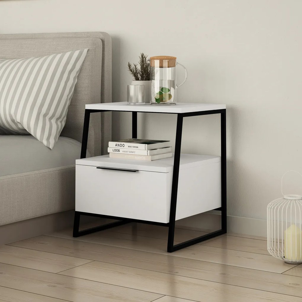 Stolik nocny Pal White 2