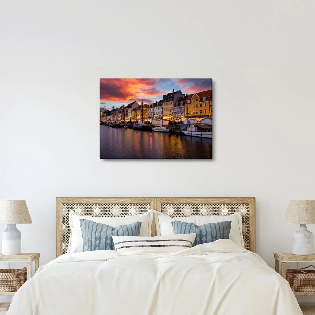 Obraz - Nyhavn, Kopenhaga (70x50 cm)