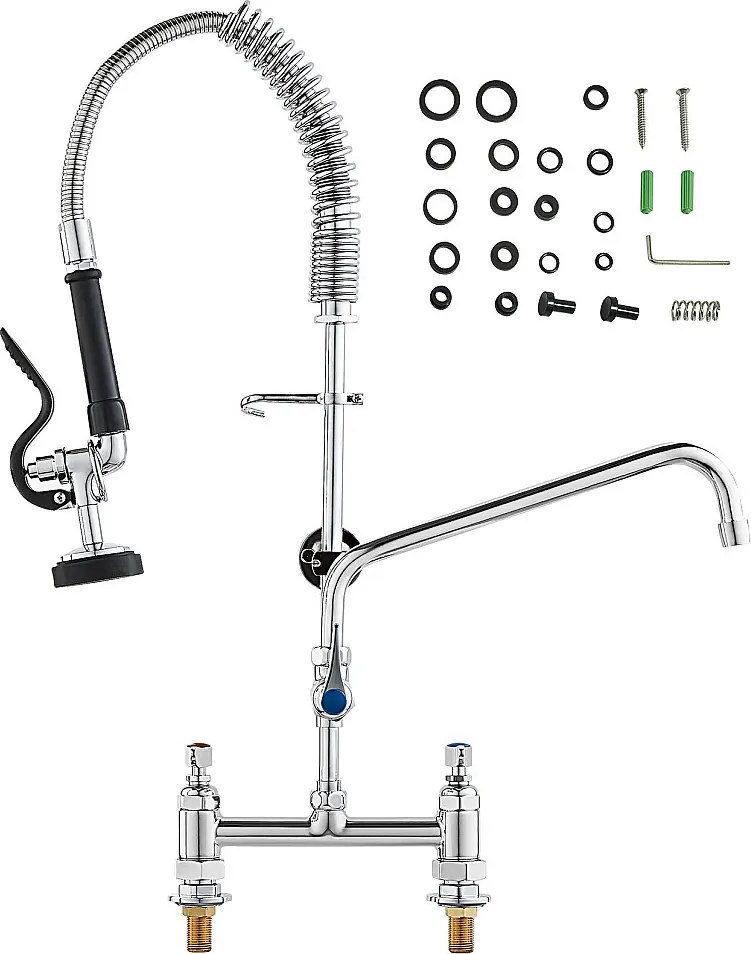 Bateria Kuchenna, SucceBuy Komercyjna Bateria Kuchenna ze Spryskiwaczem do Wstępnego Płukania, Wysokość 66 cm