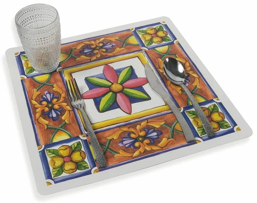 Plastikowe maty stołowe zestaw 6 szt. 37x37 cm Costiera – Villa d'Este
