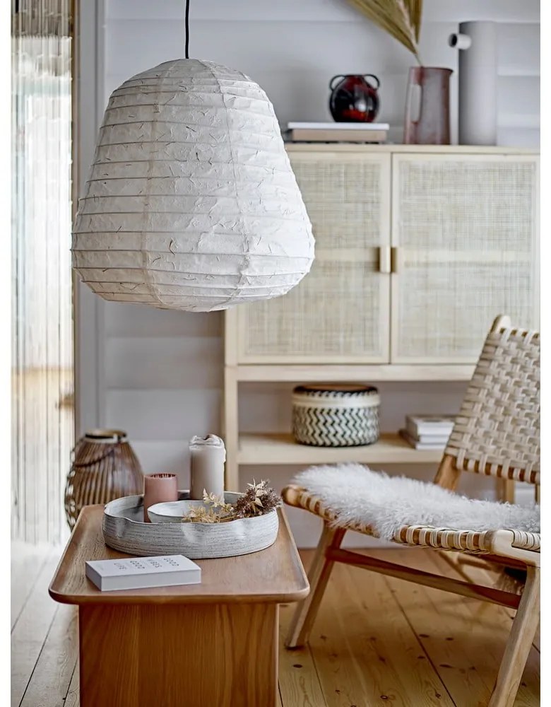 Biała lampa wisząca ø 50 cm Leena – Bloomingville