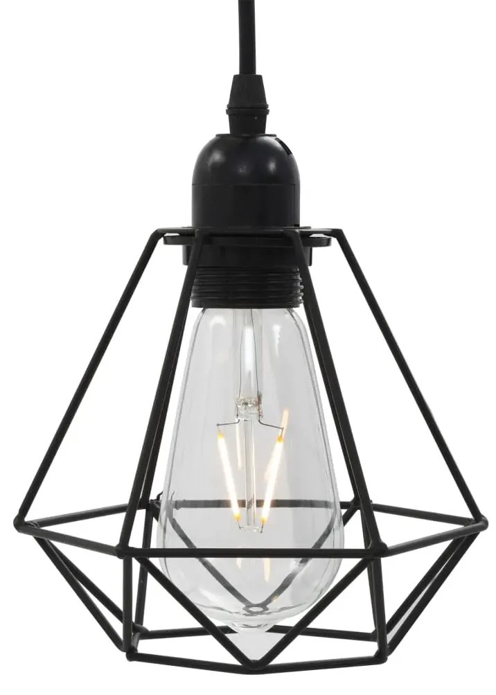 Czarna druciana lampa wisząca w stylu loftowym - EX820 P1-R77