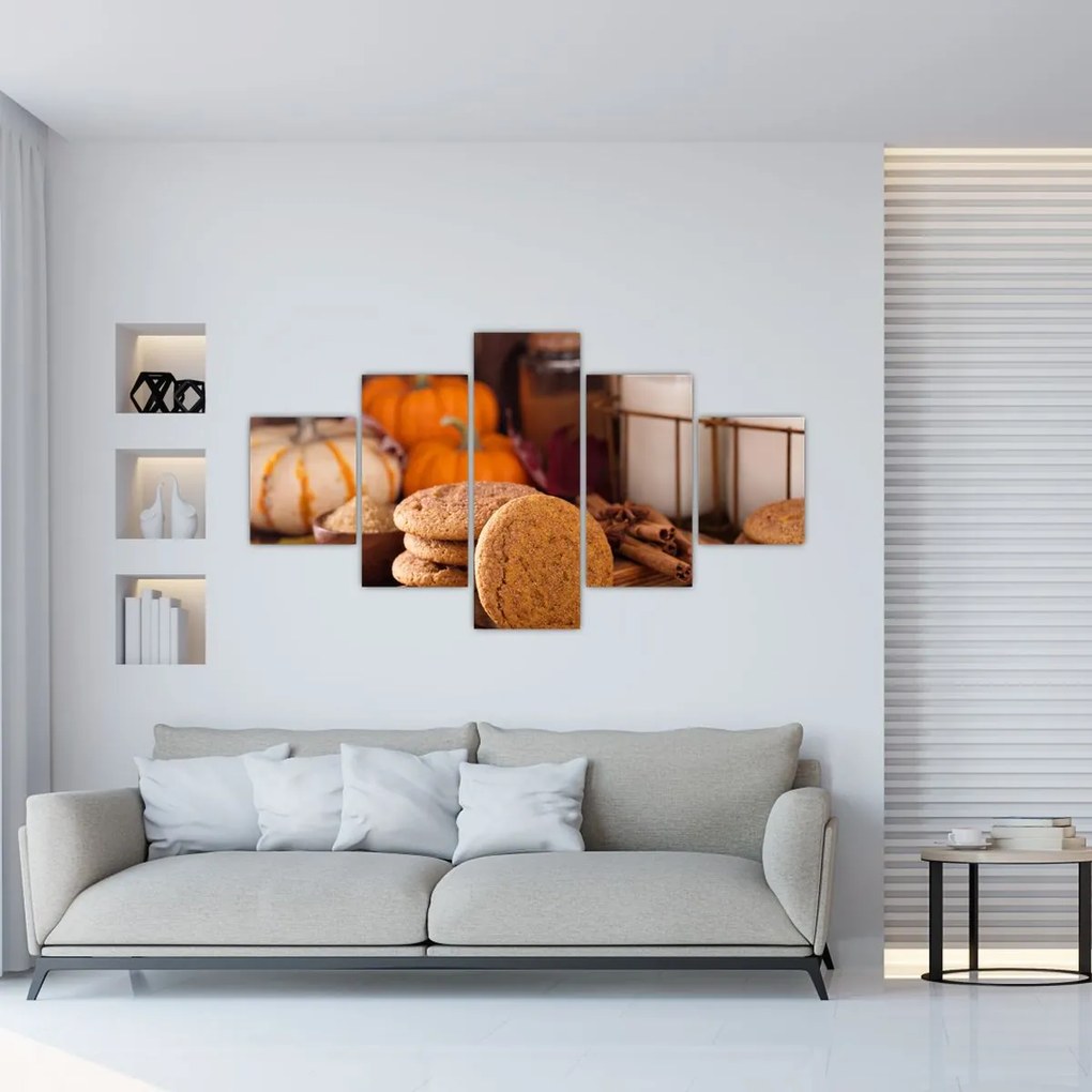 Obraz - Jesienne ciasteczka (125x70 cm)