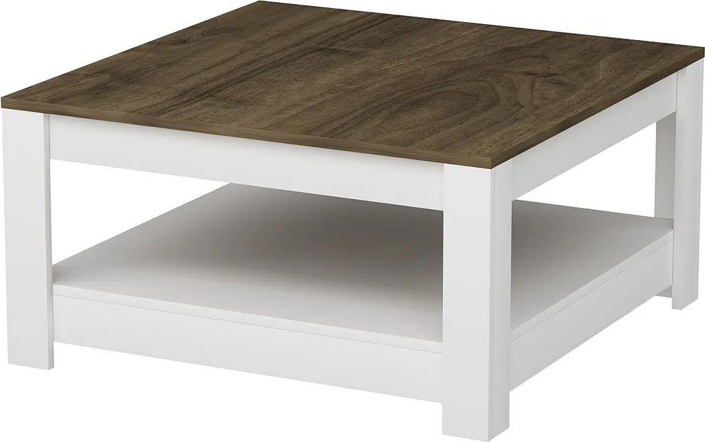 Stolik kawowy ATHENA - naturalny ciemny, 89x46x89