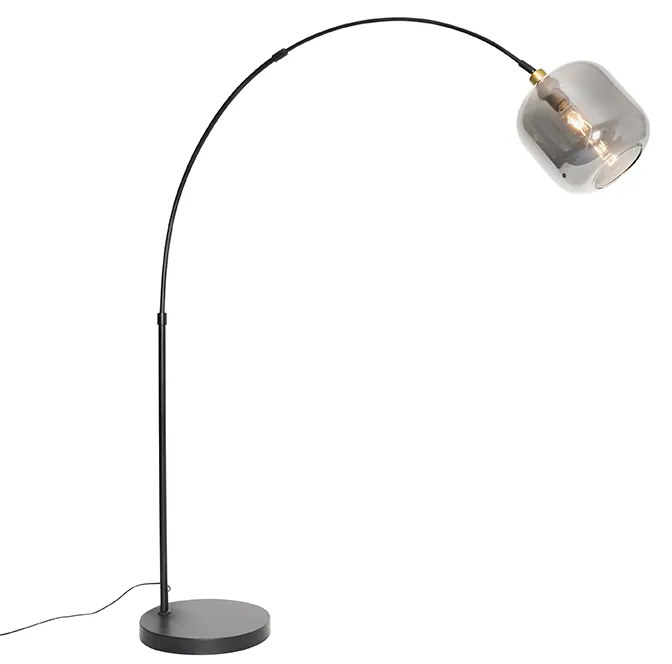 Luk Inteligentna czarna lampa ze złotem i przydymionym szkłem z Wifi G95 - ZuzannaDesignerski Oswietlenie wewnetrzne