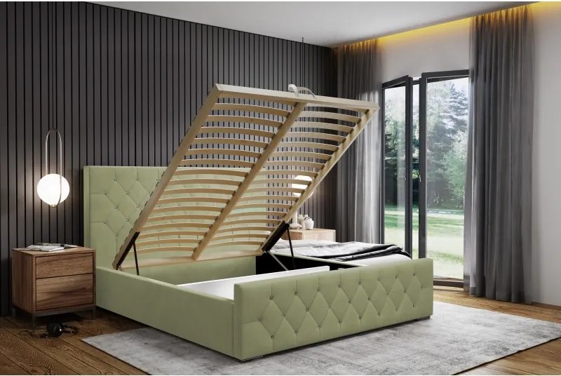 Łóżko Mona I 180 w tkaninie Magic Velvet 2237