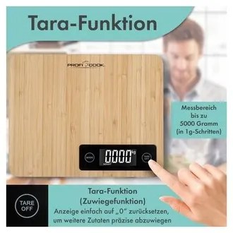 Waga kuchenna bambusowa ProfiCook KW 1271