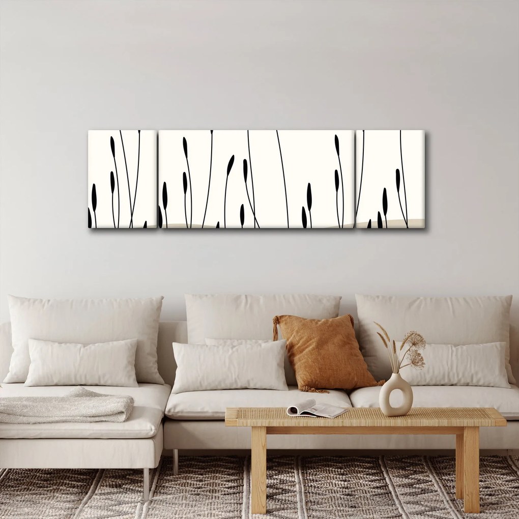 Obraz - Łąka graficzna N⁰3 (170x50 cm)