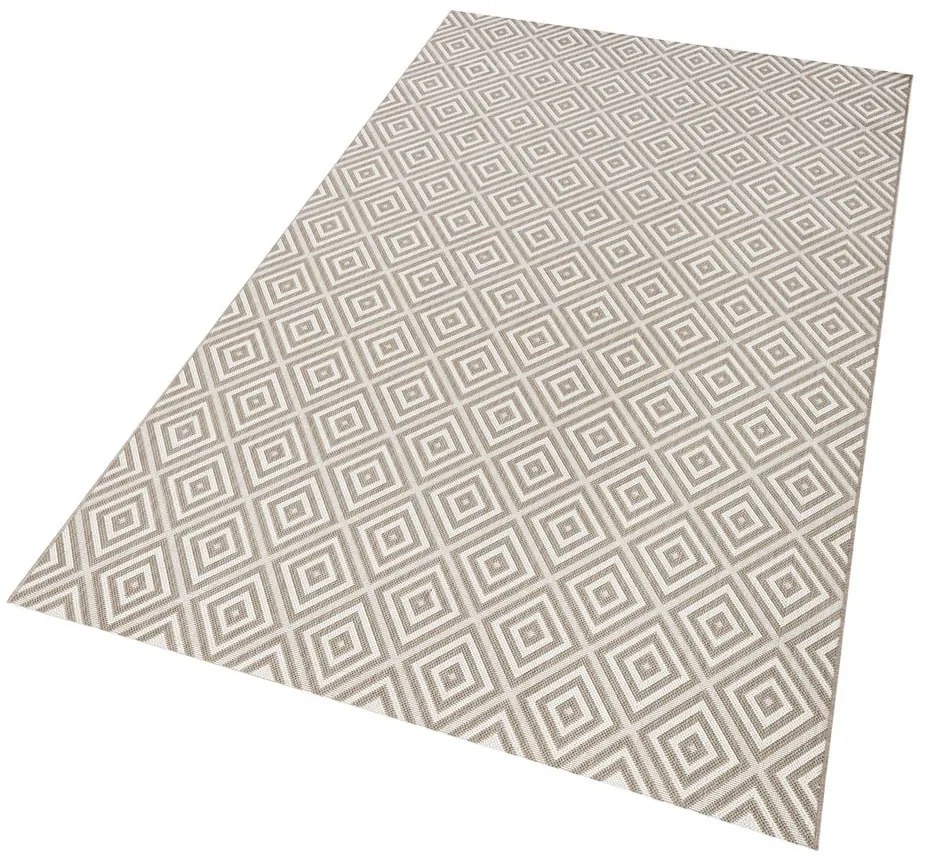 Szary dywan odpowiedni na zewnątrz NORTHRUGS Karo, 200x290 cm