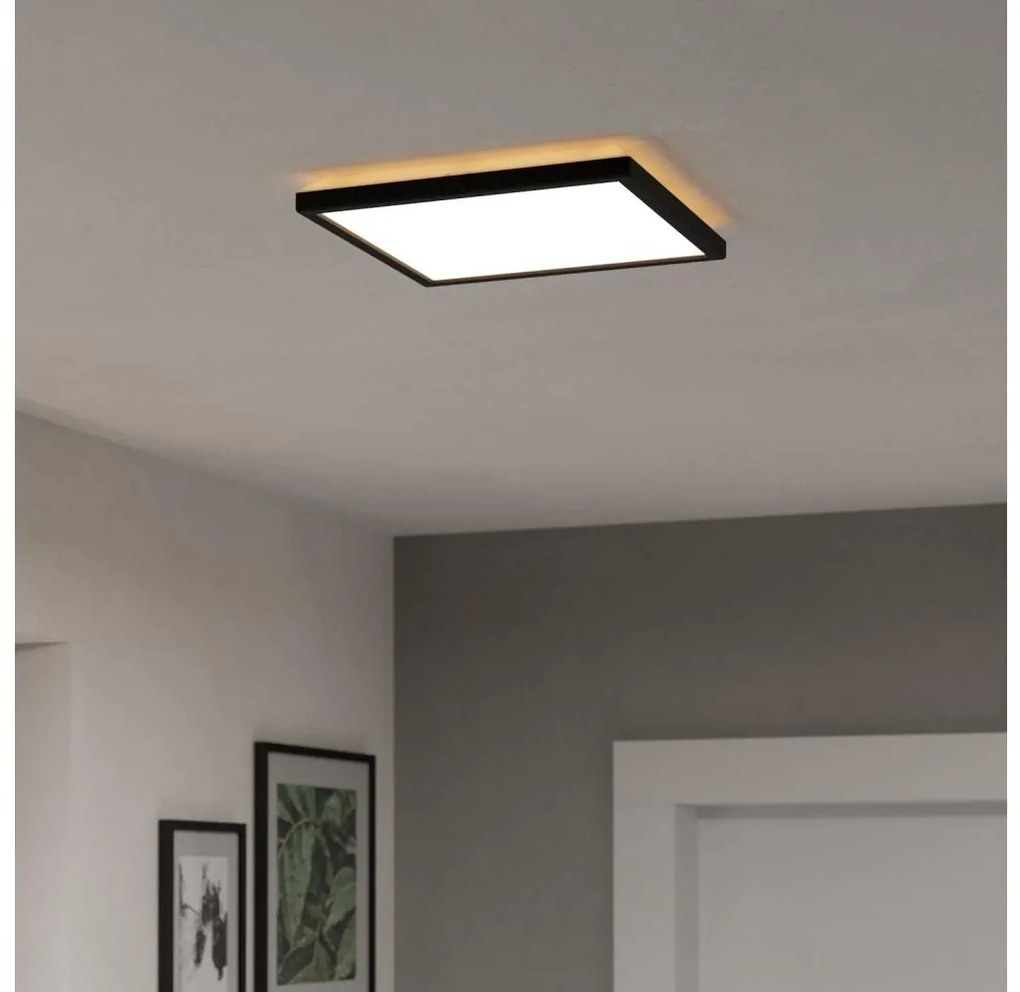 Eglo 901442-LED Lampa sufitowa łazienkowa ROVITO 13,4W/230V 29x29cm IP44 czarna