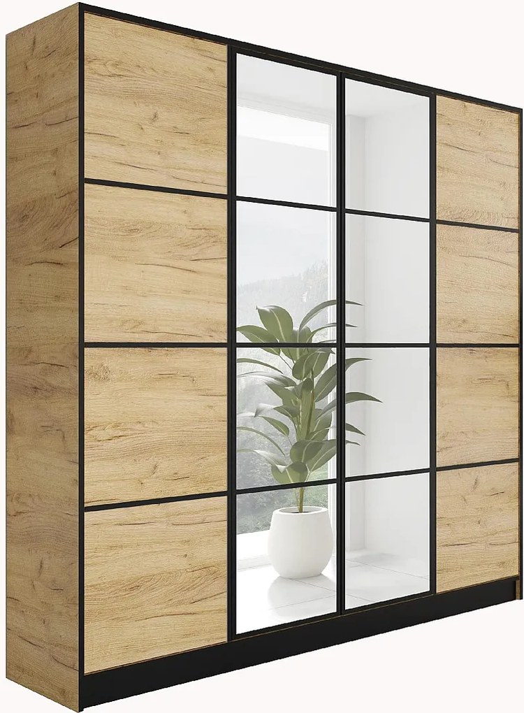 Szafa EDEN 4D M2 Dąb Craft Złoty