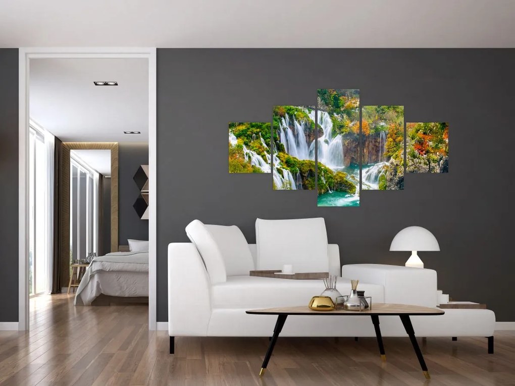 Obraz - Park Narodowy Jezior Plitwickich (125x70 cm)