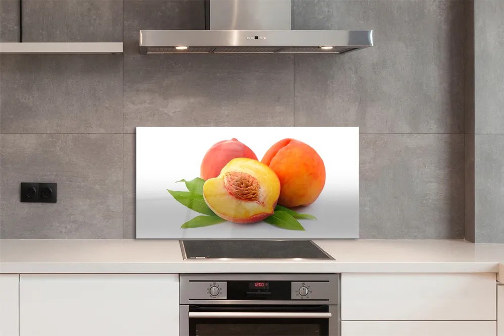 Panel szklany do Kuchni Złocista Morela