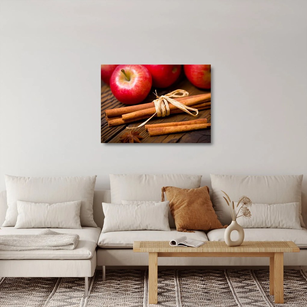 Obraz na szkle - Cynamon (70x50 cm)