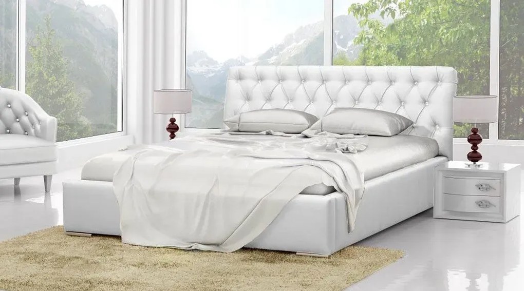 Łóżko z pojemnikiem na pościel 140x200 T8-H21