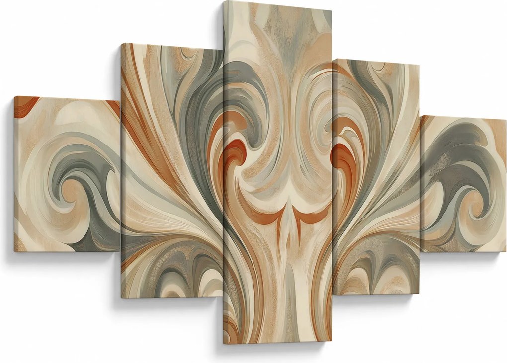 Obraz - Wiry w ziemistych barwach (125x70 cm)