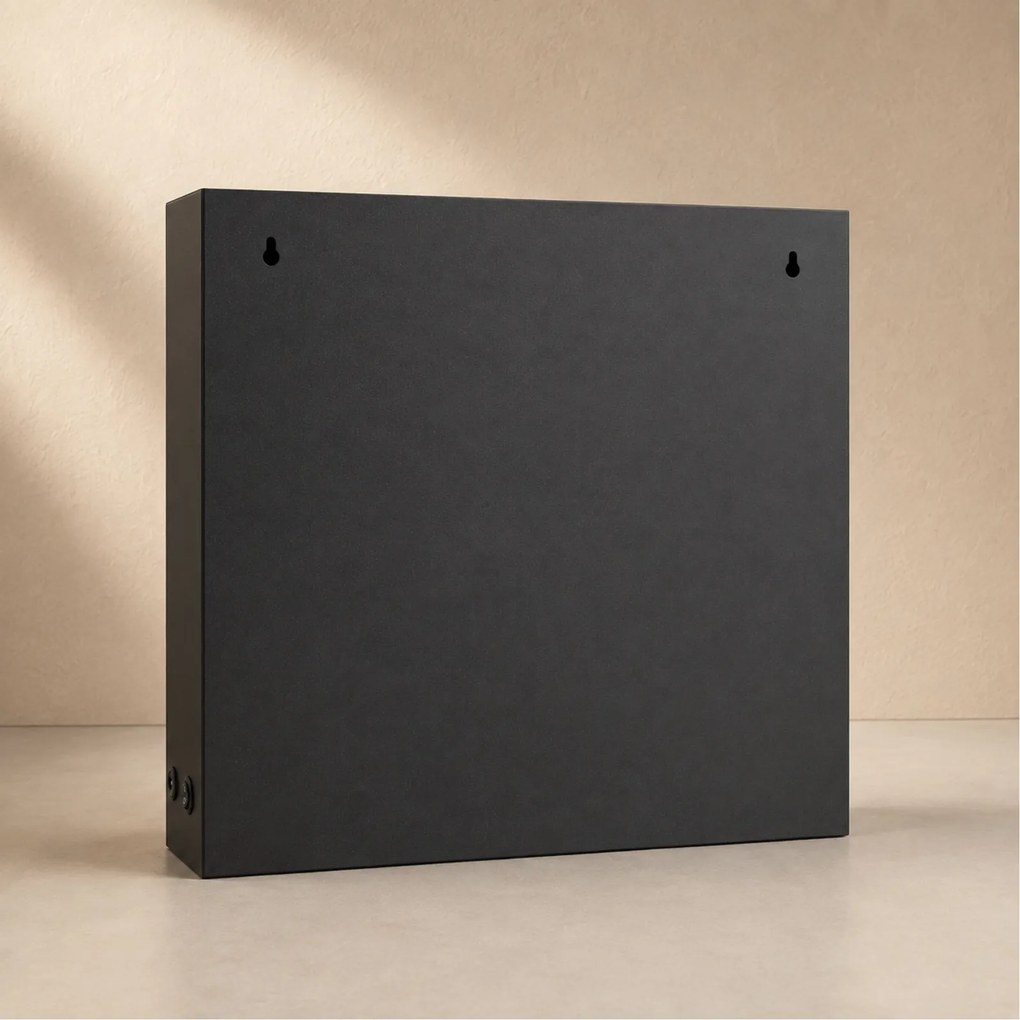 Kominek dekoracyjny LED, metalowy, 10 x 41 x 35 cm