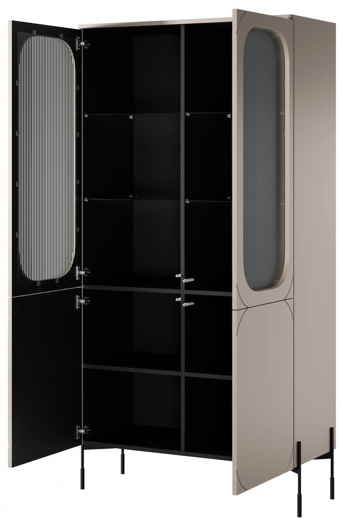 Witryna Sonatia do salonu 100 cm - kaszmir