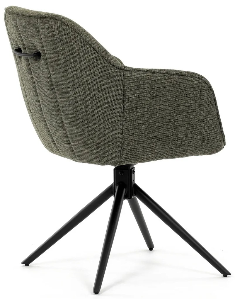 Zestaw krzeseł obiadowych z mechanizmem zwrotnymHC-536 GRN2, 2 szt.