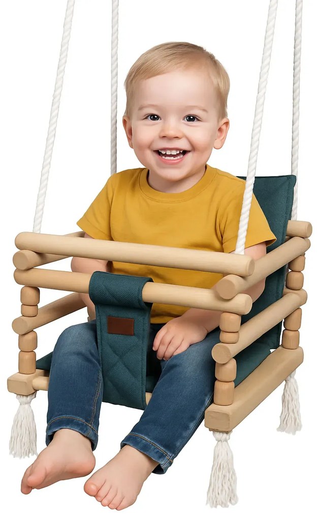 Grafitowo-stalowa huśtawka dziecięca 3w1 N0-P88