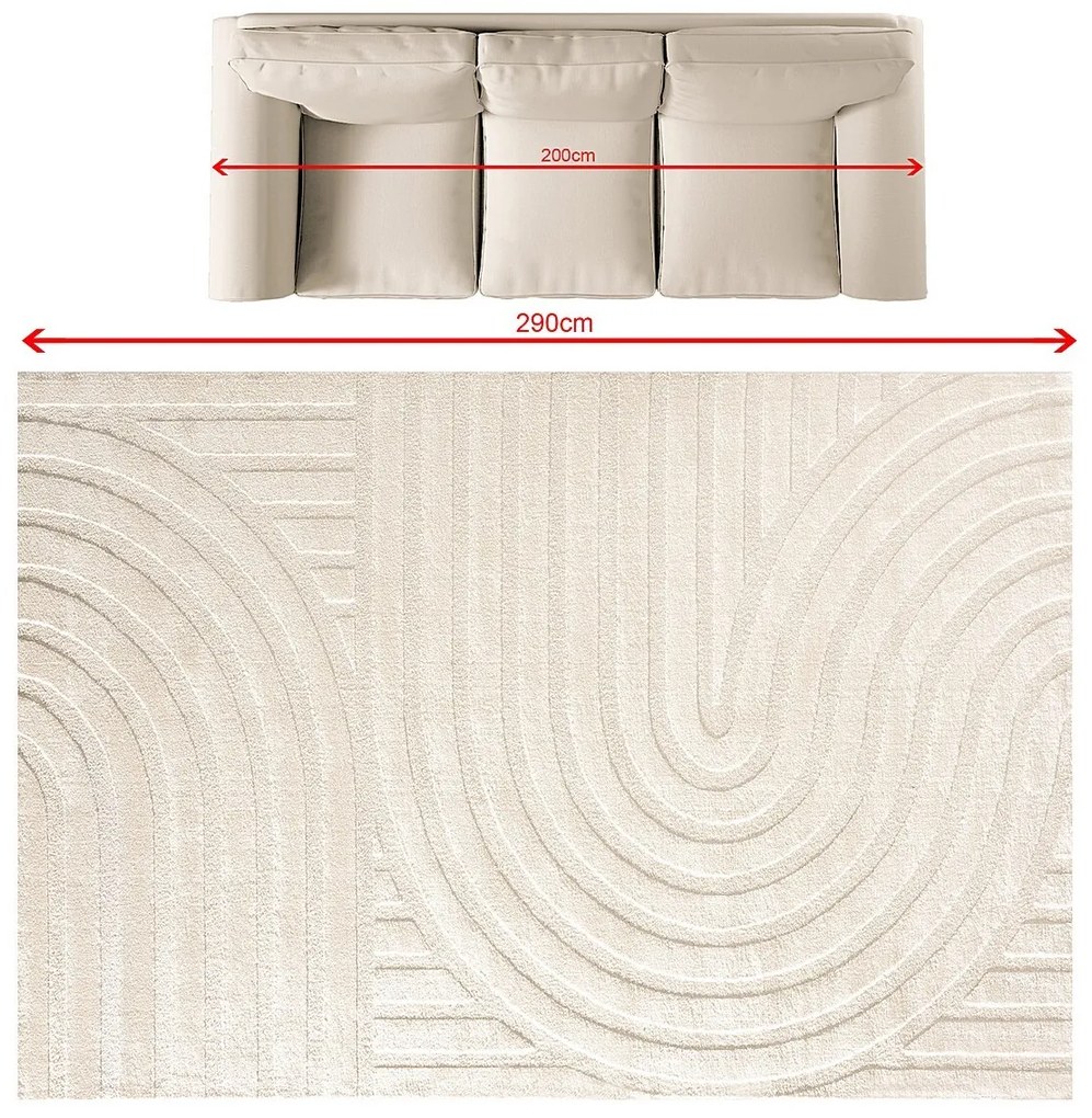 Dywan Arco ivory 200x290 cm