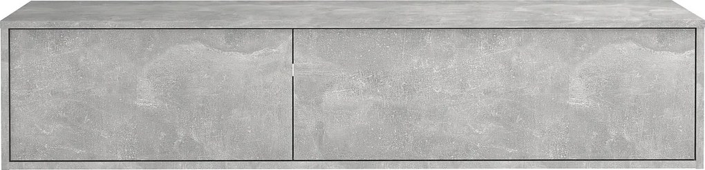 Szafka łazienkowa wisząca   pod umywalkę - Szary - szer. 150 cm - ISAURE II