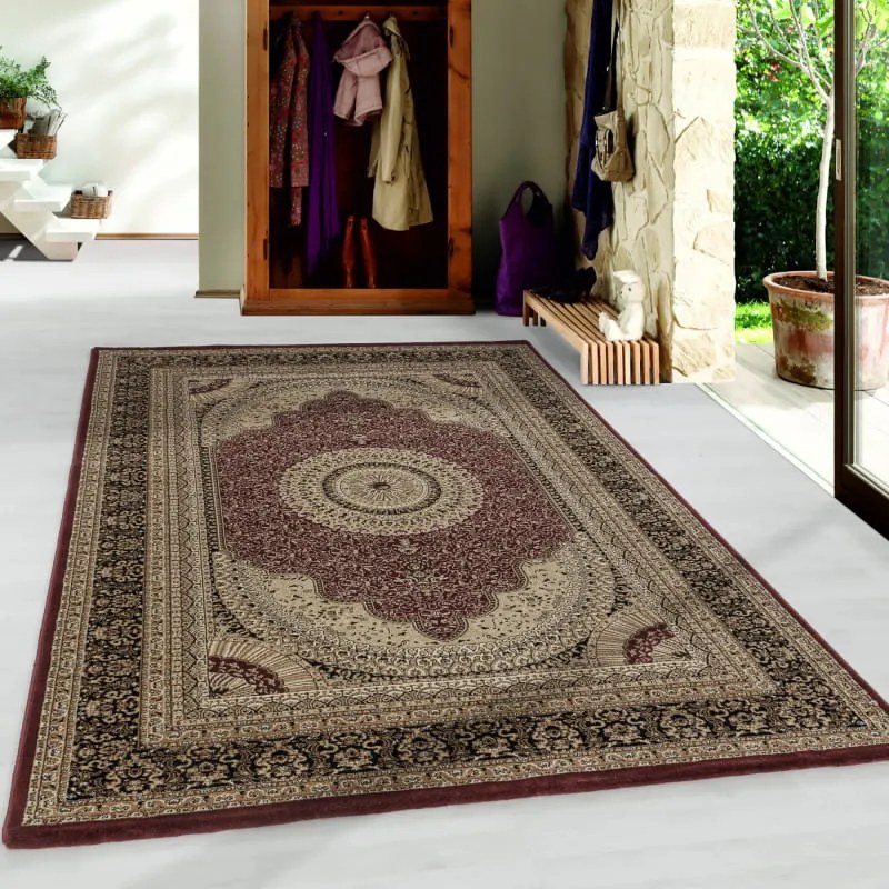 Dywan klasyczny Kashmir ornament czerwony 80 cm x 150 cm