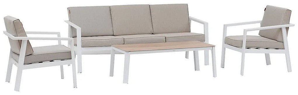 Zestaw aluminiowy dla 5 osób NOVARA (biały)