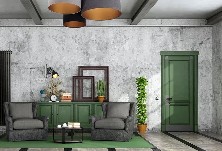 Welurowy potrójny plafon glamour - EXX47-Oviero