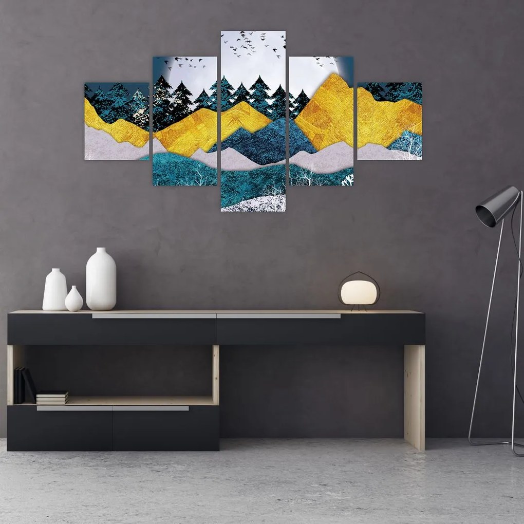 Obraz - Krajobraz polarny (125x70 cm)