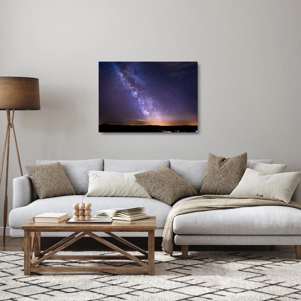 Obraz na szkle - Widok z kosmosu (70x50 cm)