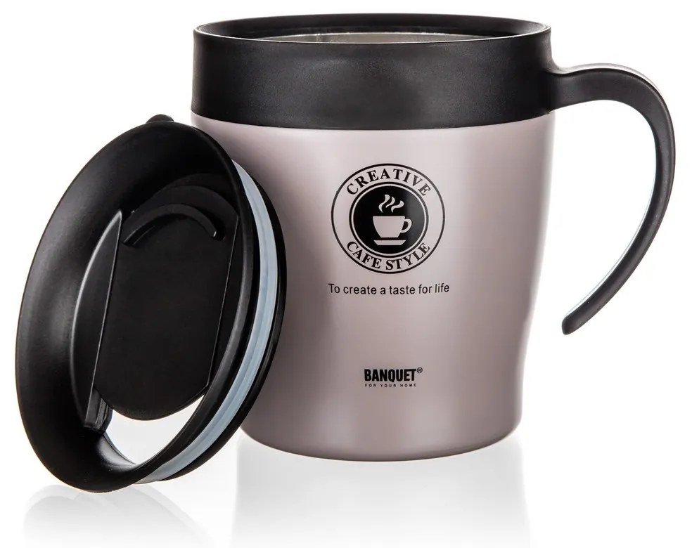 Banquet Podróżny kubek termiczny TAZZA 330 ml, Latte