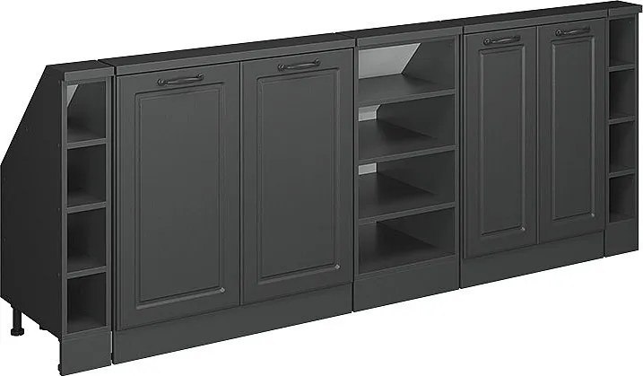 Szafka kuchenna na dach skośny antracytowy domek wiejski 210x46x81.6 r-line
