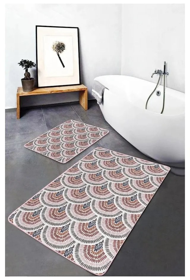Aksamitne dywaniki łazienkowe zestaw 2 szt. 60x100 cm – Mila Home