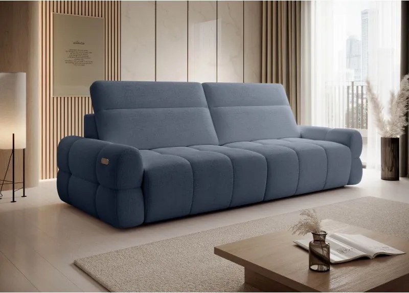 Sofa MATEO z funkcją RELAX i elektryczną regulacji siedziska tkanina PERFECT HARMONY 77 WERSAL