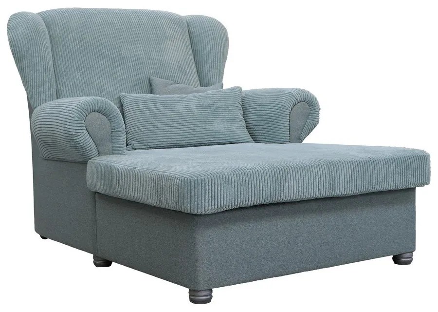 Szaroniebieski sztruksowy fotel Lord – Ropez