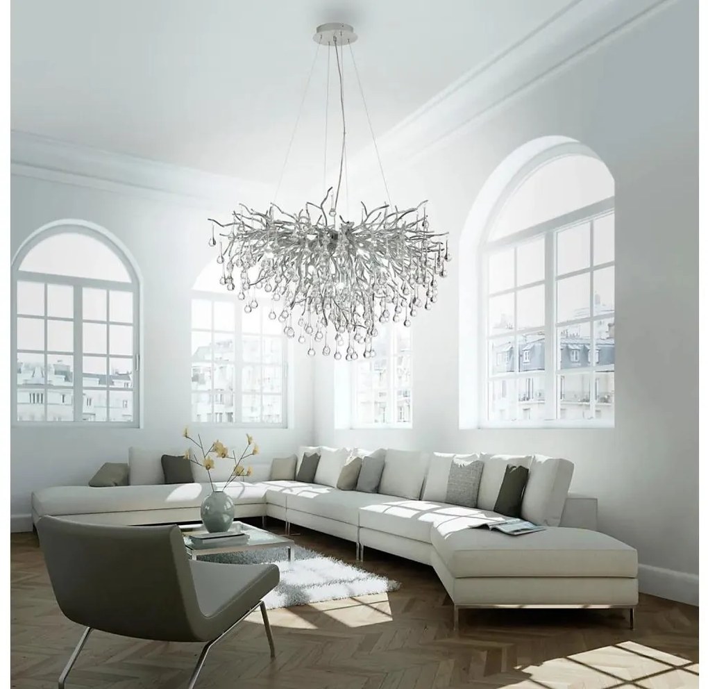 Paul Neuhaus 2192-55 - Lampa wisząca ICICLE 10xG9/40W/230V 50x100 cm chrom