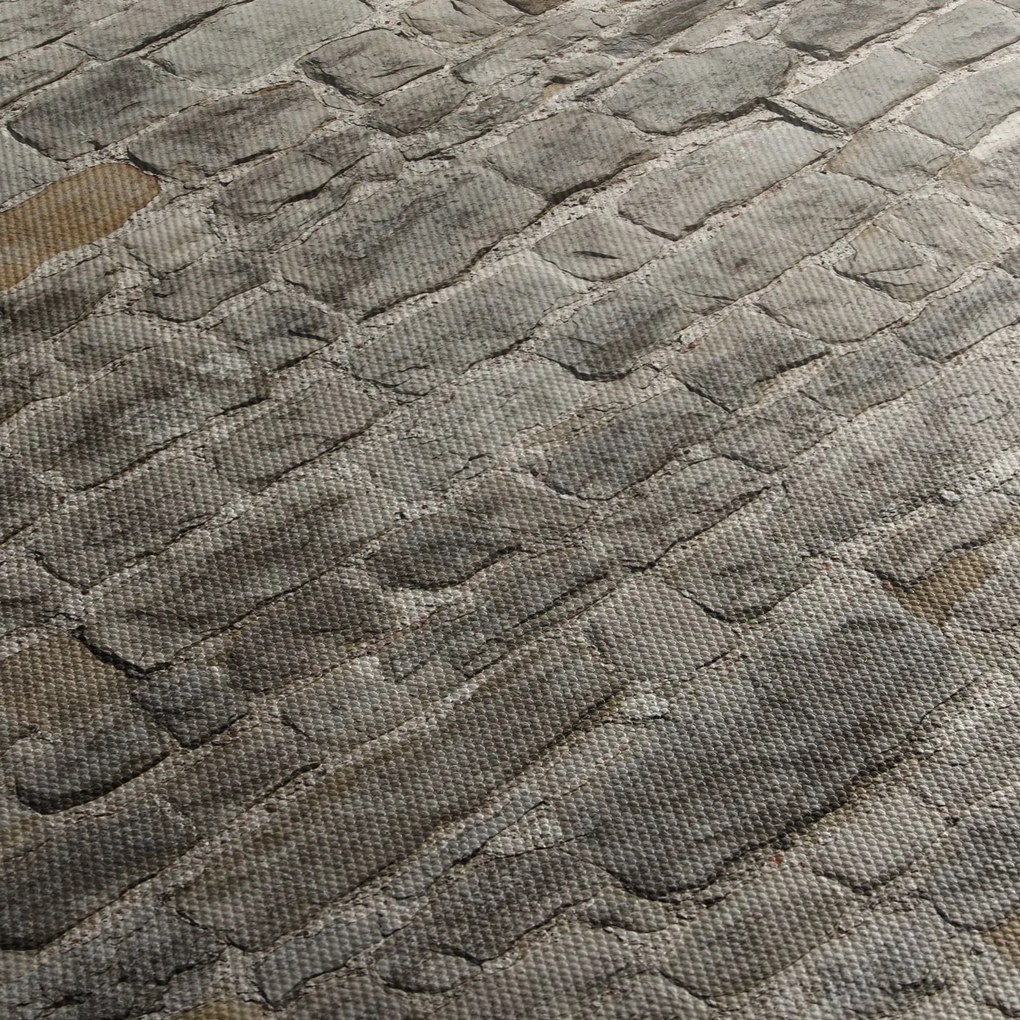 Obraz ściany z cegły (z zegarem) (90x30 cm)