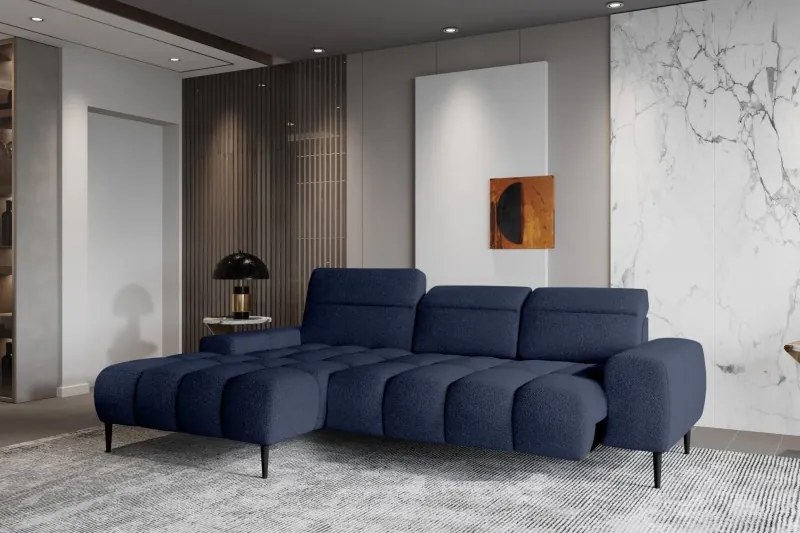 Narożnik GIANO S układ L Lewostronny z elektryczną regulacją siedziska w ktaninie AUSTIN 15 WERSAL