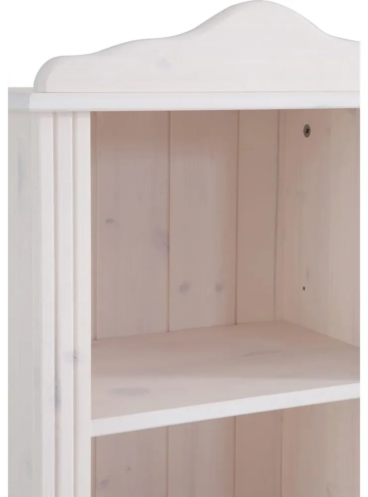 Biały regał z litego drewna sosnowego 77x116 cm Ella – Støraa
