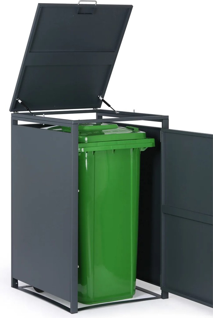 Wiata na pojemnik na odpady 240 l, 1160 x 695 x 800 mm