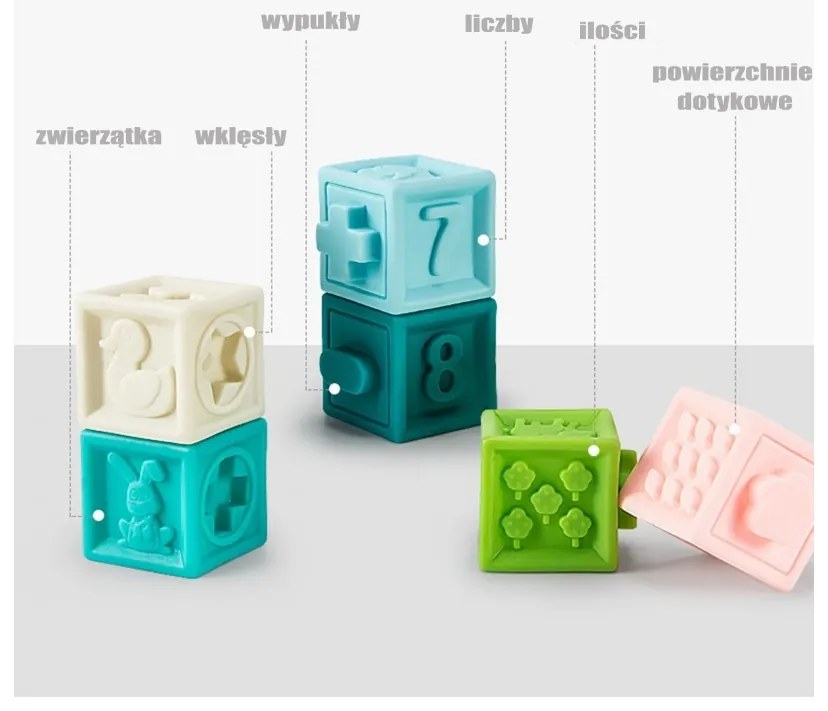 Woopie baby sensory puzzles squeeze puzzle sound learning to count 20 el.