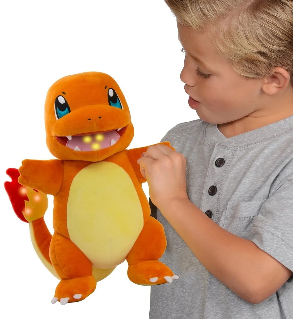 Interaktywny pluszowy Pokémon Charmander, 30 cm