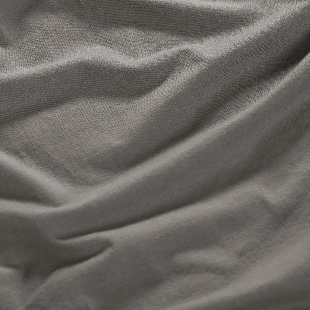 4Home prześcieradło jersey Lycra antracyt, 180 x 200 cm